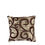 Scroll 30 cm x 30 cm Cushion Cover Set of 2 - @home by Nilkamal, Brown