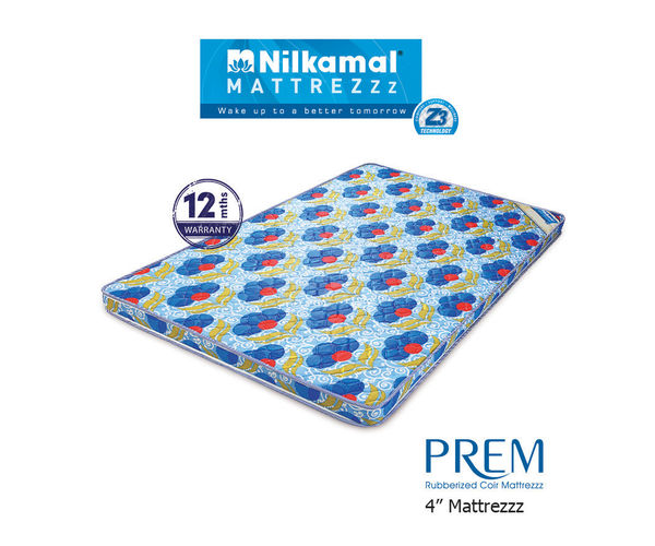 Nilkamal Prem 4  Standard Coir Mattress, 72x48x4,  blue