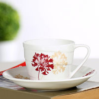 6 Piece Floral Cup n Saucer Set - @home Nilkamal