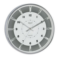 Opal Panache Wall Clock Sweep Movement with Raised Index, White