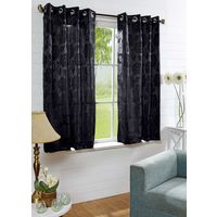 40'x60' Equinox Window Curtain - @home Nilkamal,  black