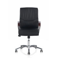 Nilkamal Boss Middle Back Chair, Black