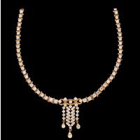 Diamond Necklace, 6.89cts, 18k 33.52gms, e/f-vvs1