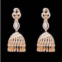 Diamond Earrings, 4.69cts, 18k 38.36gms, e/f-vvs
