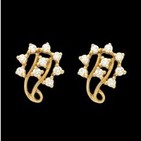 Diamond Earrings, 0.44cts, 18k 4.05gms, e/f-vvs
