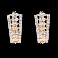 Diamond Earrings, 0.65cts, 18k 4.30gms, e/f-vvs