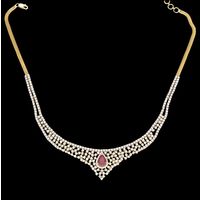 Diamond Necklace, 8.03cts, 18k 42.30gms, e/f-vvs1
