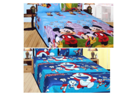 Singhs Villas Decor Polycotton Abstract Double Bedsheet, double bed