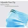 Maplin 3-Ply Non woven Mask With Adjustable Nose Pin set of 50pcs In Blue Colour