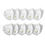 Maplin KN95 Washable & Reusable With Respirator 10 Pcs Set With Meltblown Filter and Respirator Mask in white Colour