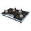 Maplin Combo set of Voice control Glass Kitchen Chimney SS60 Voice in 60 cm (Black) and 4 Burner Gas Hob (Prima)