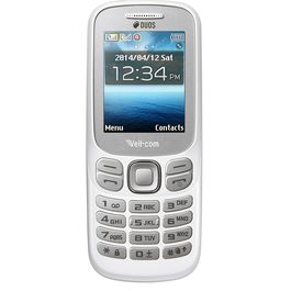 Vellcom 312E Heavy Battery Dual Sim Mobile Phone, white, 7 days return / replacement policy after delivery , generally delivered by 5 working days