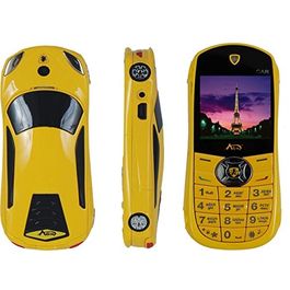 Agtel Ferrari Car Model Dual Sim Mobile Phone in Yellow Colour, yellow, 7 days return / replacement policy after delivery , generally delivered by 5 working days