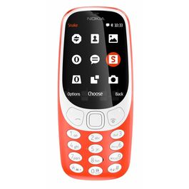 Nokia 3310 Dual 16MB 2.4" 2MP LED Flash Feature Phone in Red colour, red, 7 days return / replacement policy after delivery, generally delivered by 5 working days