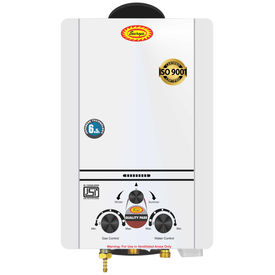 Surya Instant Gas Geyser with Heavy Copper Tank in 6.5 litres Instant/min Model Desire White