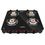 Maplin Cooktop 4 Burner Gas Stove in Black Colour (with Free Pipe and Lighter)
