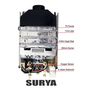 Surya Stainless Steel Instant Gas Geyser with Heavy Copper Tank in 6.5 litres Instant/min Model SS Digital 2021