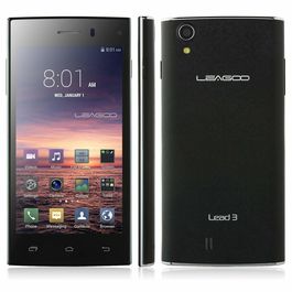 LEAGOO Lead-3S MTK6582 Cell Phones 1.3GHz Quad Core 3G Android 4.4 Smartphone 4.5" IPS 4GB ROM 5MP GPS, black, 7 days return / replacement policy after delivery , generally delivered by 5 working days