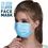 Surya Maplin 3-Ply Non woven Mask With Adjustable nose Pin set of 100 Pcs in Blue Colour