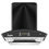 Maplin Combo set of Voice control SS60 Chimney in 60 cm (Black) and 3 Burner (Automatic Hob)