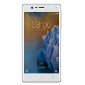 Nokia3 16 GB with 2 GB RAM 5” TouchScreen 8Mpx/8Mpx Camera Smartphone in White colour, white, 7 days return / replacement policy after delivery, generally delivered by 5 working days