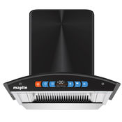 Maplin Kitchen Chimney SS60-Voice With BLDC Motor Low Noise and 9 Speed Control, Voice Control, Auto Clean, Wave Sensor in 60cm (Black)
