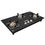 Maplin Combo set of Voice control Glass Kitchen Chimney VC1001 in 60 cm (Black) and 3 Burner (Automatic Hob)