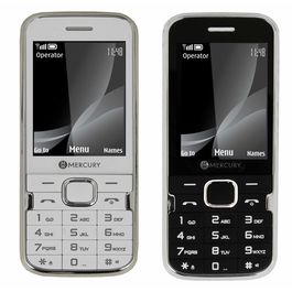 Mercury F37 Heavy Battery Dual Sim Mobile Phone in White and Black colour, black white