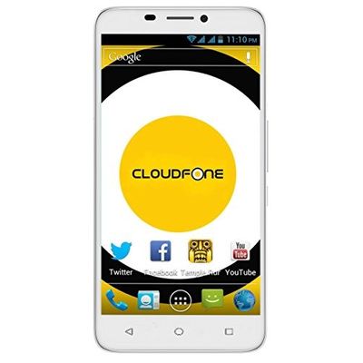 Cloudfone special edition with Intel Atom X3 Android 5.1 Lolipop 2 GB RAM Dual-SIM 8MP Camera Phone White Colour