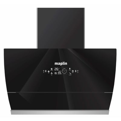 Maplin Kitchen Chimney (Model Glass 90) with Auto Glass Opening in 90 cm (Black) with Features Auto Clean, LPG Sensor, Wave Sensor Auto Glass Opening GO90 in 90 cm (Black)