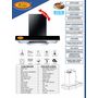 SURYA SU1002 Flat 90 cm Kitchen Chimney in Touch With Wave Sensor, Completely Automatic, Gas Sensor, Auto Clean in Glass