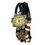 Surya Vintage Style Fashion Analog Watch with Brown Dial for Women in Black Color-WWB-1