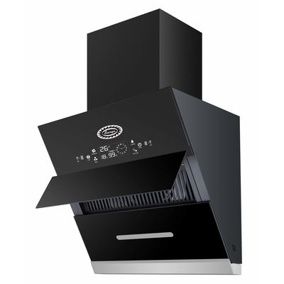 Surya Glass Kitchen Chimney Model SU1001 (60) -2021 in 2 Feet (Black) with Features Auto Clean, LPG Sensor, Wave Sensor