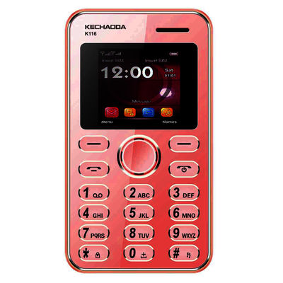 Kechaoda K116 Mini Mobile With Bluetooth Connectivity in Red Colour