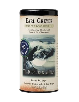 Earl Greyer Black Tea Bags, 50 tea bags, tin