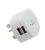 MYCANDY 3.4A DUAL USB TRAVEL CHARGER WITH 1M MFI LIGHTNING,  white