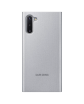SAMSUNG NOTE 10 CLEAR VIEW COVER,  silver
