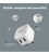 SWITCH 4.8A DUAL USB TRAVEL CHARGER WITH 1.2M MFI LIGHTNING CABLE WHITE