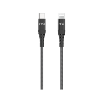 MYCANDY TYPE C TO MFI LIGHTNING CHARGE AND SYNC C94 CABLE,  black, 1.2m