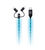 MYCANDY NEON FLO 3 IN 1 CHARGE AND SYNC CABLE 1M,  blue