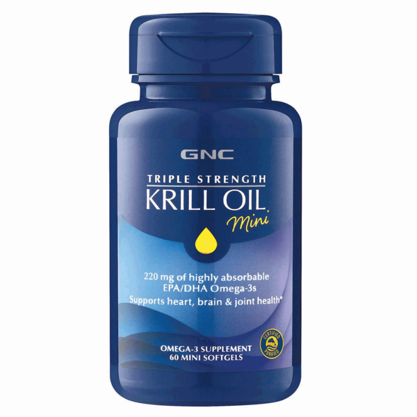 GNC Triple Strength Krill Oil Mini, 60 softgels