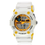 Fluid Dmf-00123-Yl01 White/Yellow Digital Watch
