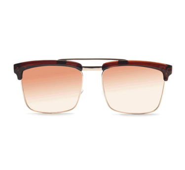 JRS FIRST S15C4577 Brown Tinted Square Sunglasses