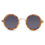 JRS S18C4378 Smoke Tinted Round Sunglasses