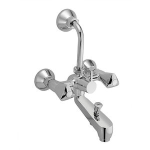 ESSCO TROPICAL QUARTER TURN - TQT-519 WALL MIXER 3-IN-1 SYSTEM WITH 115 MM BEND PIPE, AERATOR & SAMLL KNOB