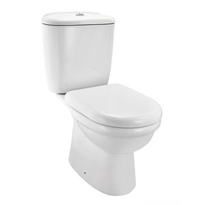 ESSCO SANITARYWARE - CMS-WHT-103751SS BOWL FOR COUPLE CLOSET WC WITH SOFT CLOSING SEAT COVER WITH CERAMIC CISTERN, S TRAP