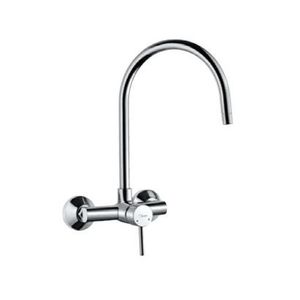 JAQUAR FLORENTINE SERIES SINGLE LEVER - FLR-5165 SINK MIXER WITH SWINGING SPOUT ON UPPER SIDE WITH CONNECTING LEGS AND WALL FLANGES