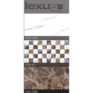 LEXUS 300 X 600 DIGITAL GLOSSY WALL TILES - 6126, highlighter 1