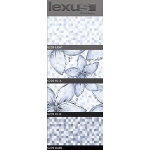 LEXUS 300 X 600 DIGITAL GLOSSY WALL TILES - 6209, light