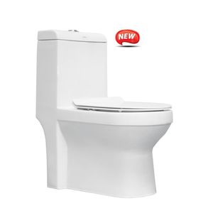 CERA S1013138 - CAPSTAN One Piece EWC P/ S Concealed Duroplast Soft Close Seat Cover and Twin Flush Fittings, WHITE